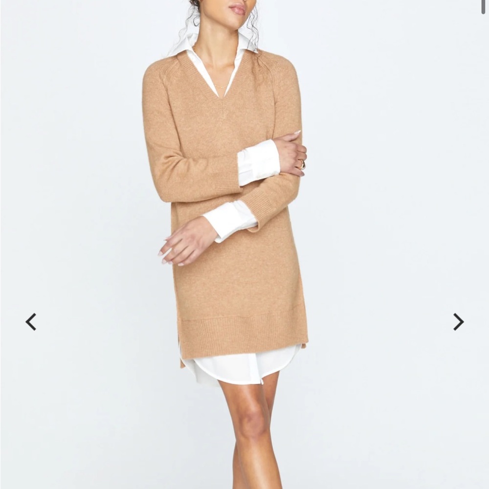 Brochu Walker Tan Long Sleeve Dress